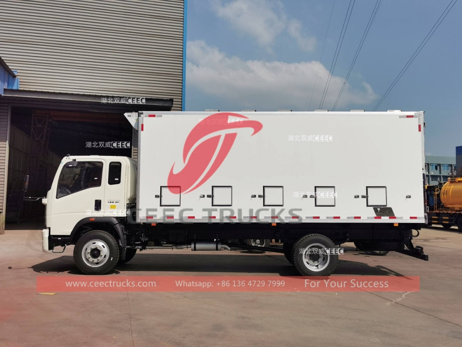 HOWO right hand drive 8 ton refrigerated truck