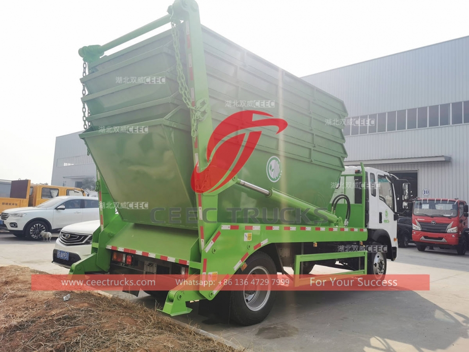 HOWO 8CBM skip bin loader for sale