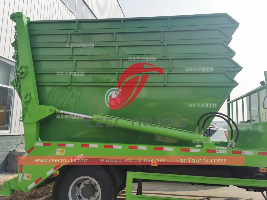 HOWO 8CBM skip bin loader for sale