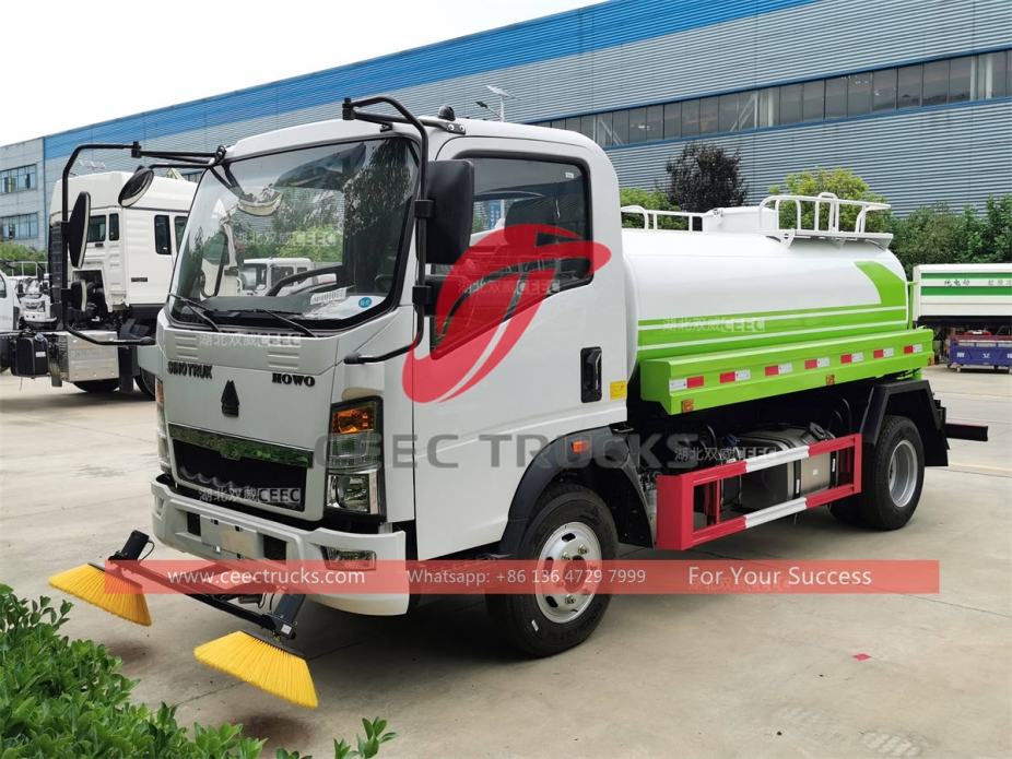 howo 5,000 liters water spray truck