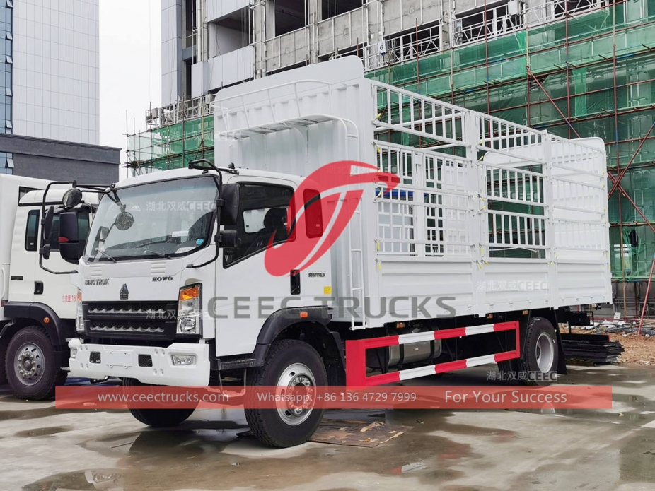 HOWO 4×2 6 wheeler 8 tons cargo truck