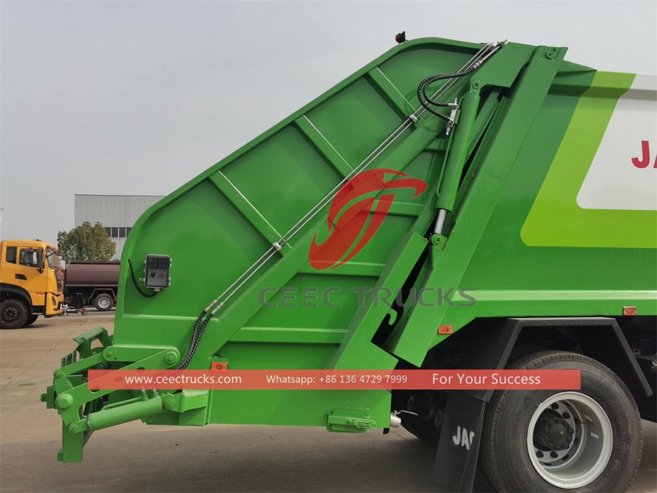 JAC 230HP 6 wheeler 12CBM compression garbage truck for sale