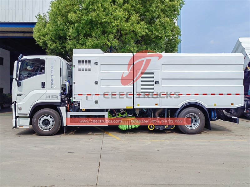 ISUZU GIGA 16cbm road sweeping and washing truck