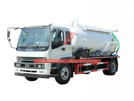 ISUZU FTR 6 wheeler vacuum suction truck made in China