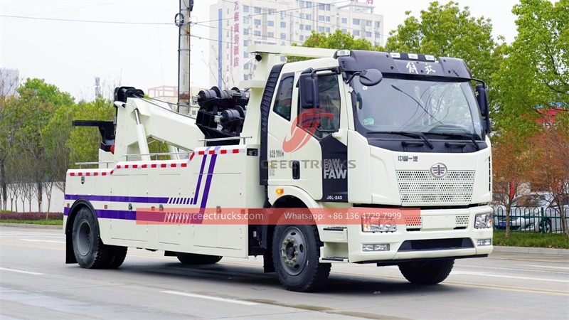 FAW 240hp heavy duty 15Tons Wrecker truck made in China