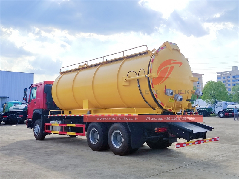 Heavy duty 20m3 Vacuum Sewage Suction trucks with factory direct sale