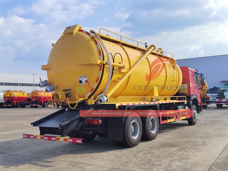 Heavy duty 20m3 Vacuum Sewage Suction trucks with factory direct sale