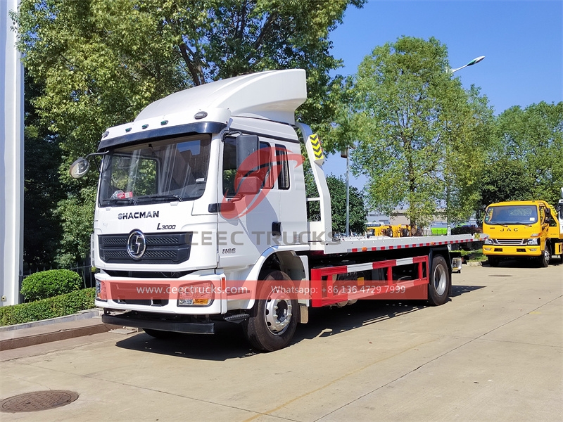 Shacman L3000 240HP flat bed wrecker truck with factory direct sale