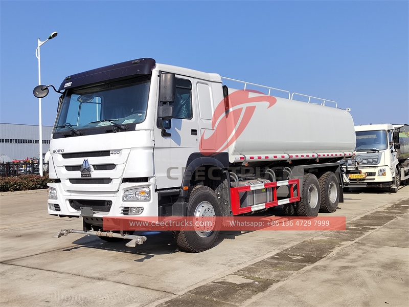 Howo 20 cbm water bowser truck supplier