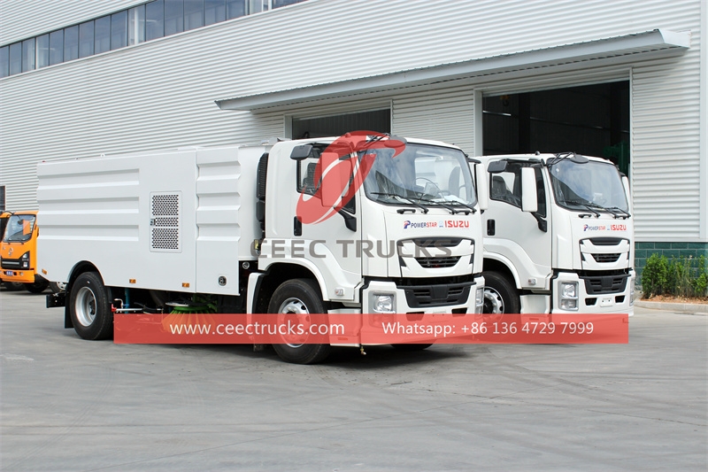 ISUZU FTR airport sweeper truck with factory direct sale