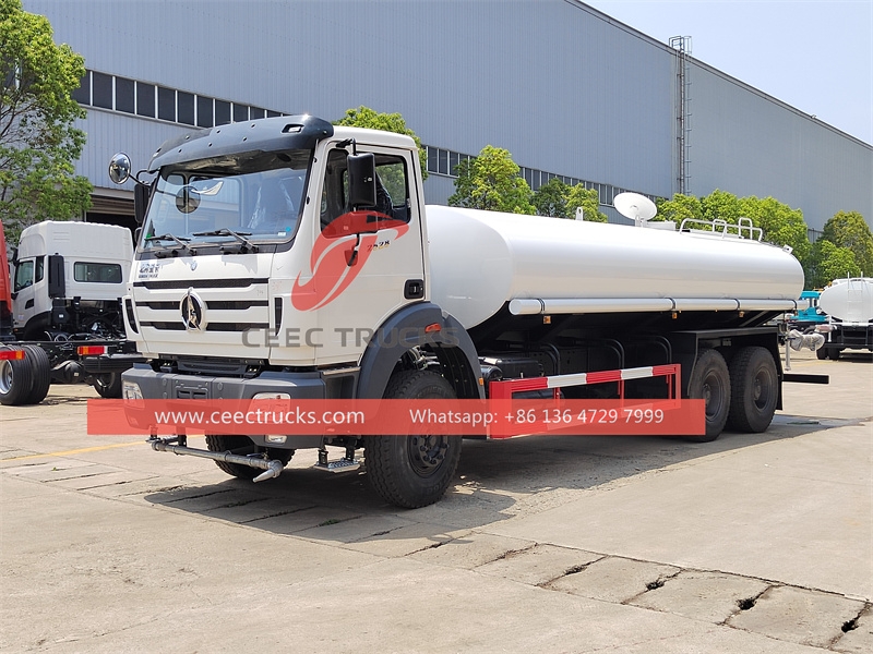 Beiben heavy-duty 20000L water tank truck on sale