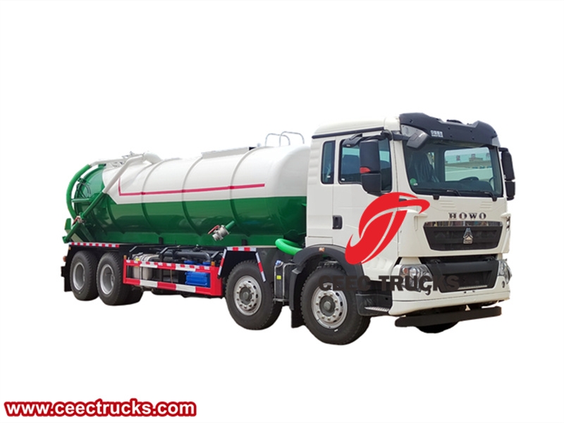 Howo 12 wheeler sewer vator truck with factory direct sale