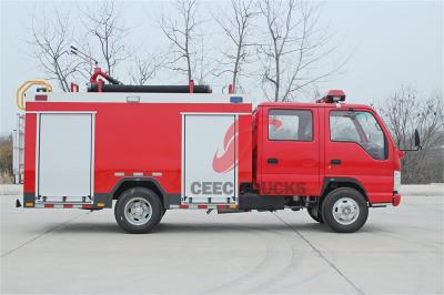 New Isuzu 4KH1 120HP 3000 Liters Fire fighting truck