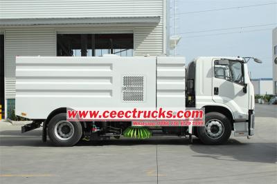 Isuzu 10 cbm airport sweeper truck