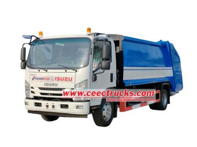 Isuzu ELF cabin rear loader compactor truck