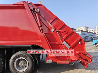 Howo 20 cbm rear end loading garbage truck