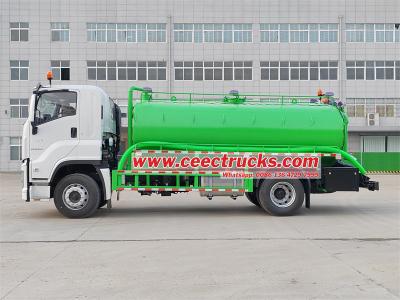 Isuzu FVR sludge vacuum pump tanker truck