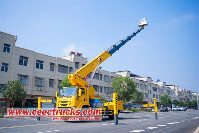 Russia Isuzu 45m mounted aerial work platform truck