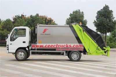 ISUZU 6CBM garbage compactor truck for sale