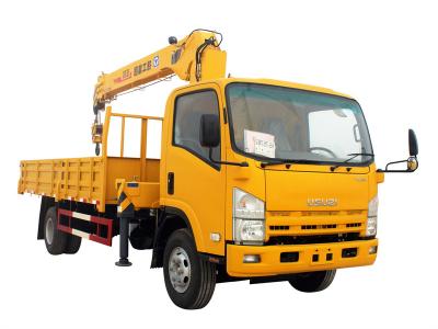 Isuzu mobile truck with 6.3 tons telescopic crane