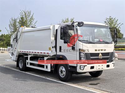 Howo light-duty rear loader garbage truck