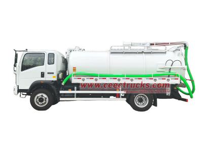 Howo 5cbm vacuum suction pump truck