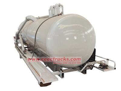 sludge vacuum pump tanker truck superstructure