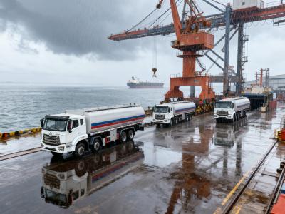 HOWO 340HP 30CBM fuel delivery tank truck