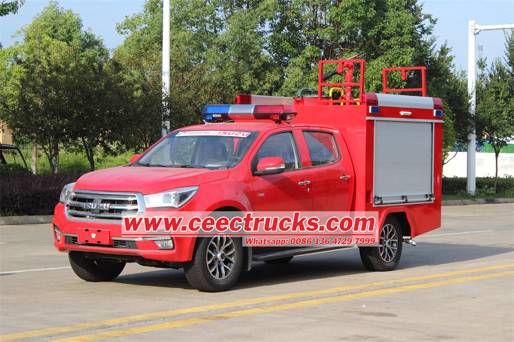 ¿Qué es una camioneta de lucha contra incendios de Isuzu Pickup?