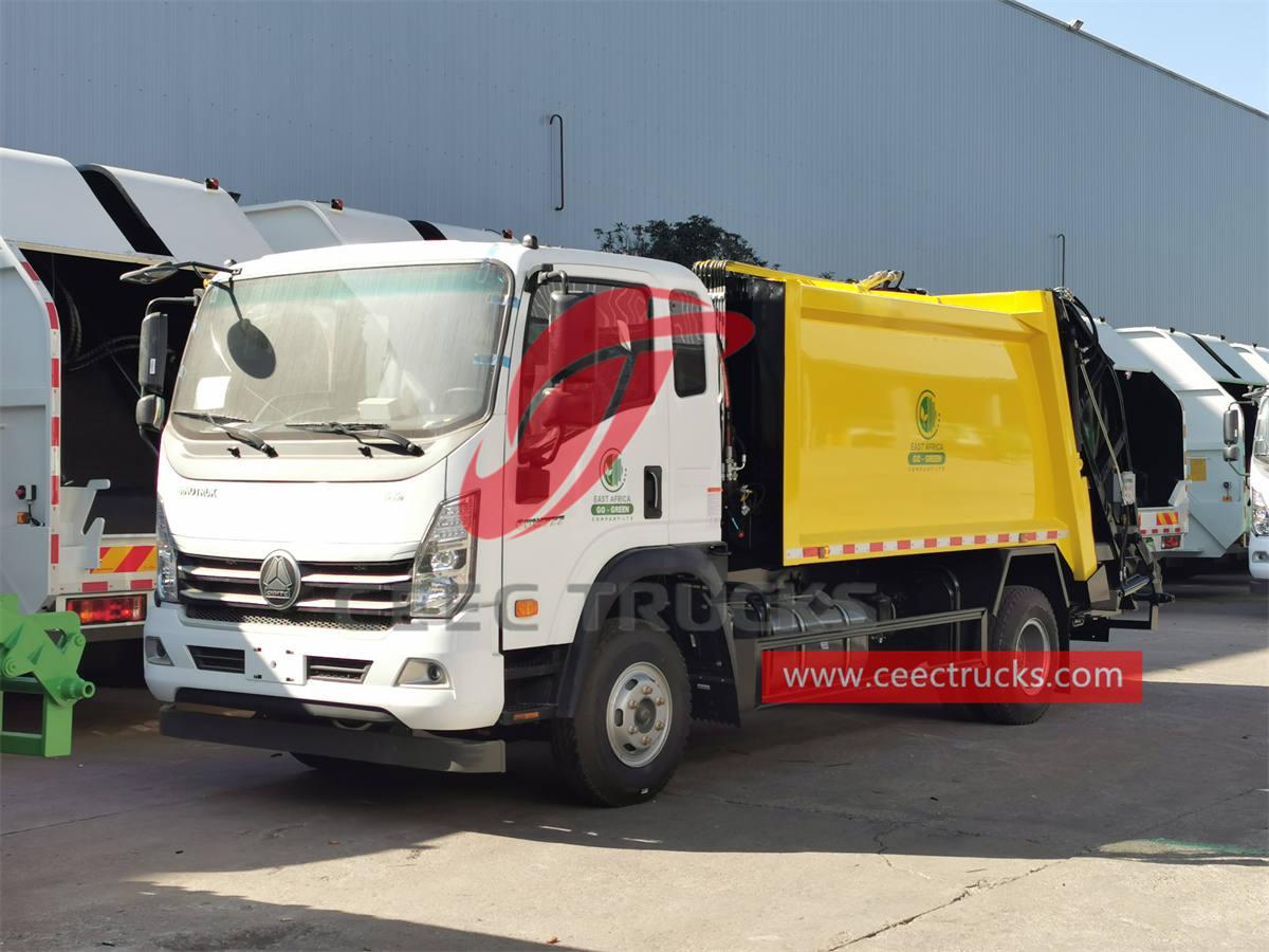 El camión compactador de basura HOWO 4 × 2 fue exportado a África por CEEC TRUCKS