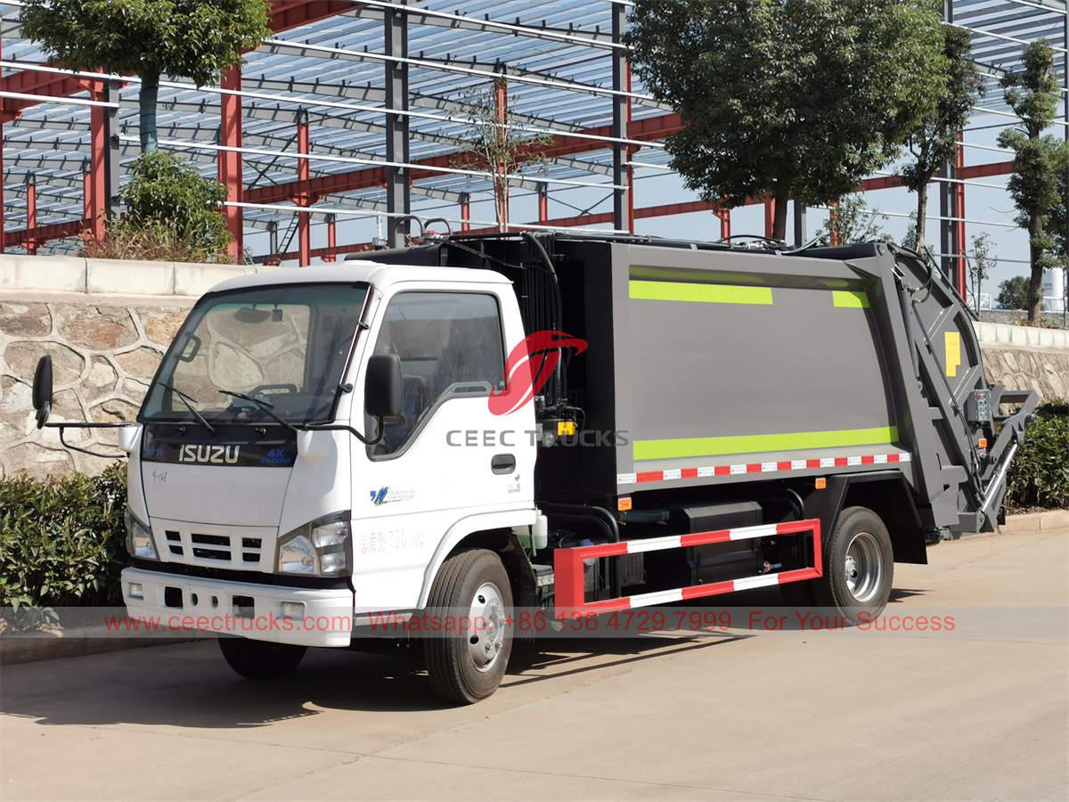 Camión compactador de basura ISUZU 6 CBM de nuevo diseño a la venta