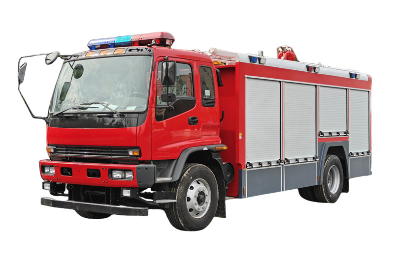 Camión de bomberos de espuma Isuzu FVR de 6 cbm con motor 6HK1