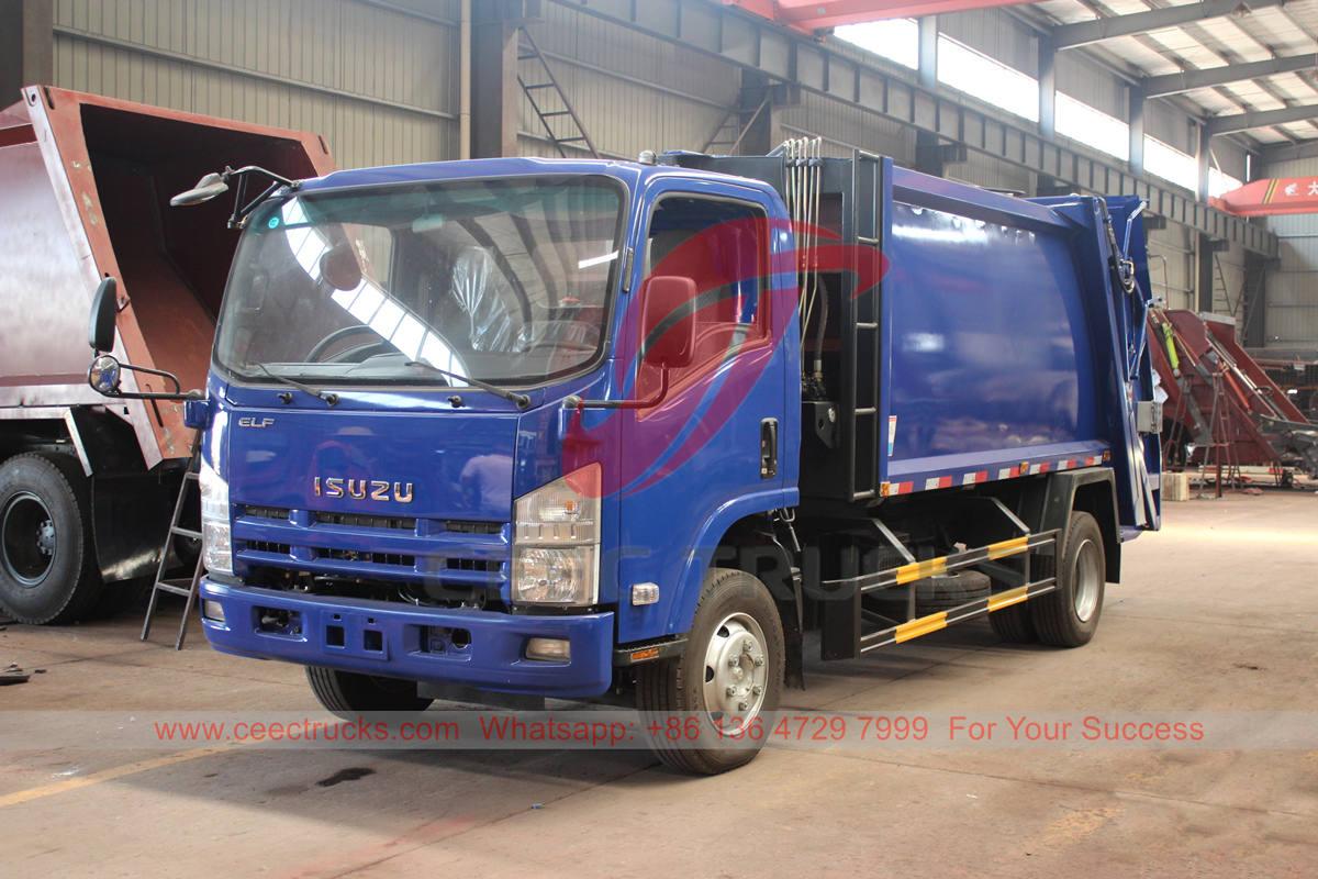 Camión compactador de basura ISUZU 8 CBM personalizado para exportación