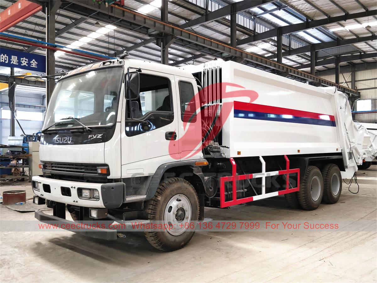 Los PECO produjeron el camión compactador de basura ISUZU FVZ 20 CBM para exportación