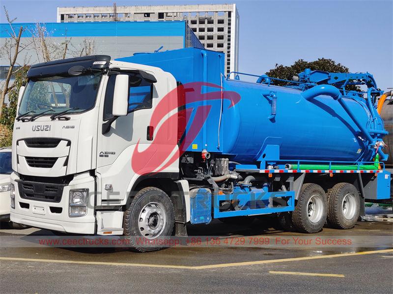 Camión cisterna de vacío combinado ISUZU GIGA personalizado para Filipinas