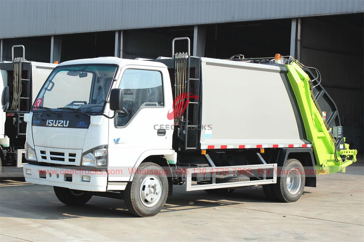 Camión compresor de basura ISUZU 5CBM para Dubai