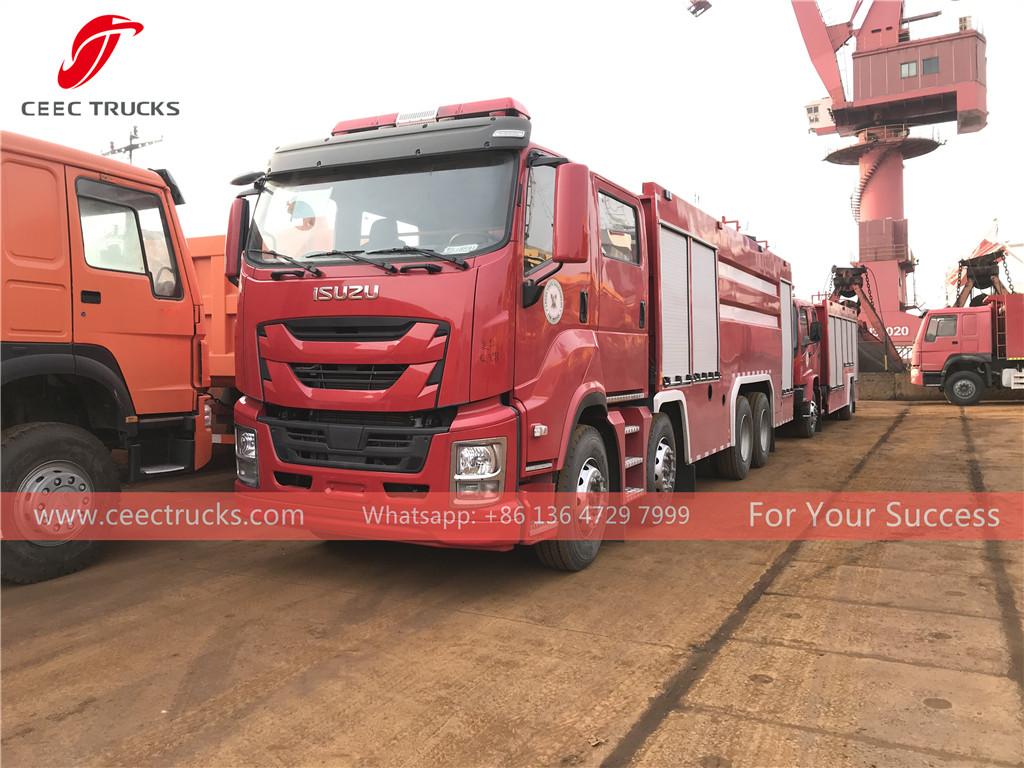 Camión de bomberos de polvo seco ISUZU Senegal-2 unidades a la venta