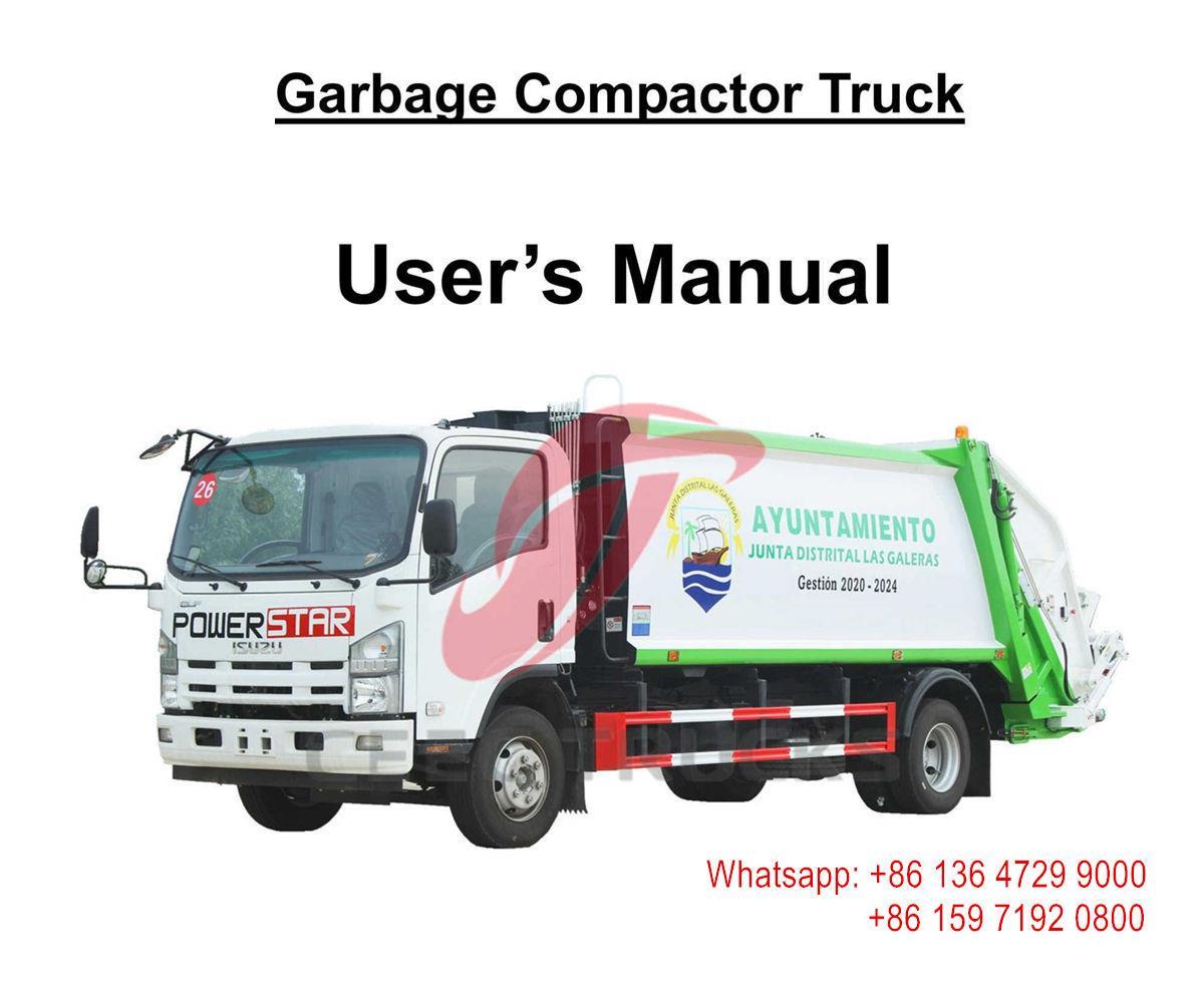 Filipinas - Guía de operación del camión compactador de basura ISUZU ELF 10cbm