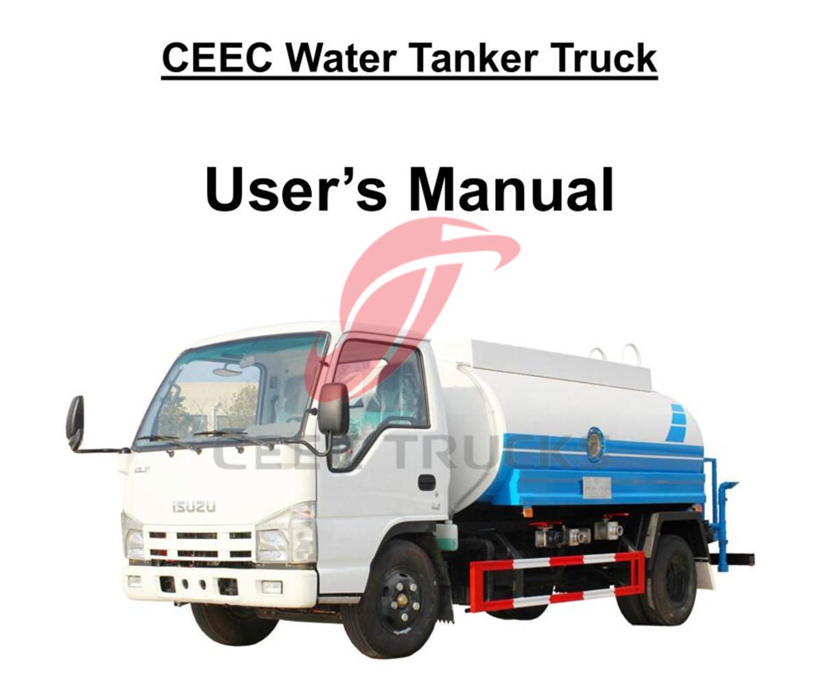 Myanmar--Manual del camión cisterna de agua ISUZU 5000L