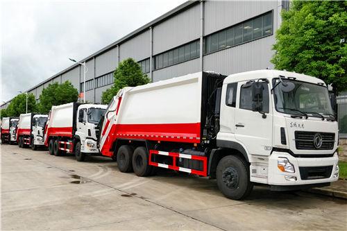 Camión compactador de basura Dongfeng de 20 cbm pesado de 10 unidades para proyecto ambiental del gobierno