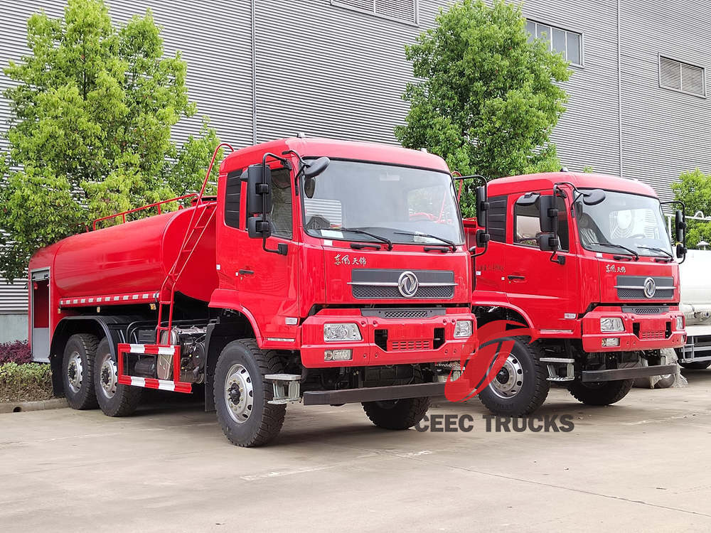 El camión cisterna de agua contra incendios militar todoterreno DONGFENG 6x6 se exporta a Etiopía