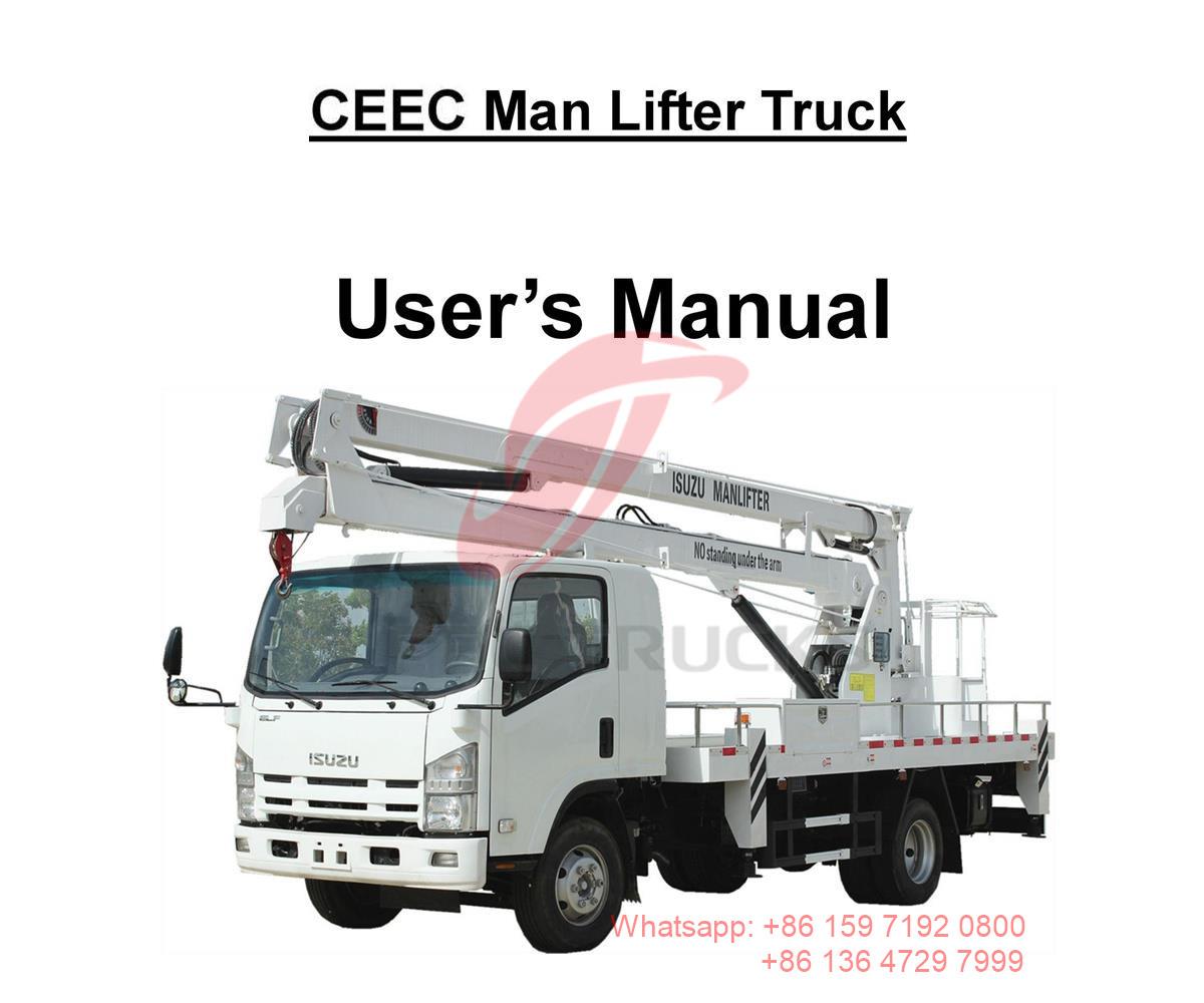 Filipinas--Manual del vehículo ISUZU 18m Manlifter