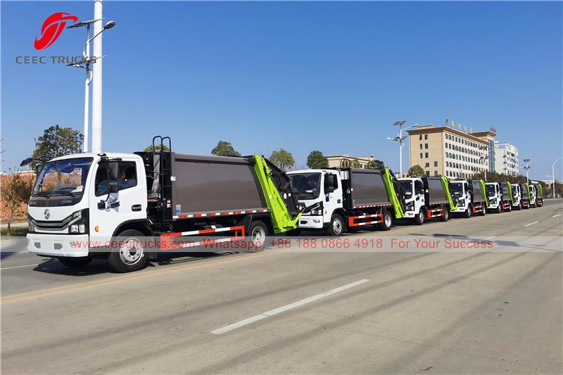 Se entregaron 7 unidades de camiones compactadores de basura Dongfeng