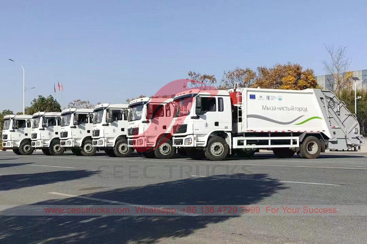 Kirguistán - CEEC TRUCKS exportó 6 unidades de camiones compactadores de basura Shacman