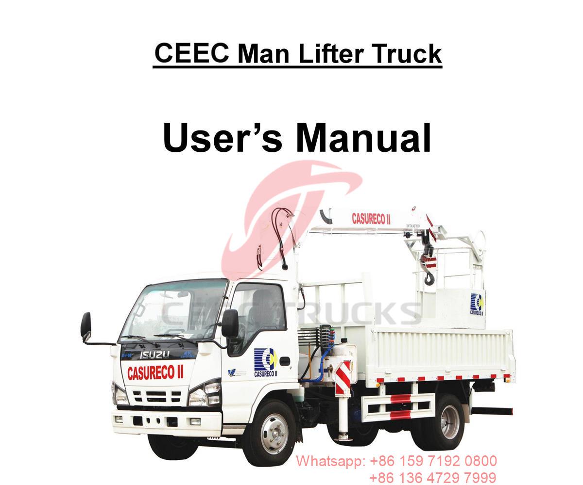 Filipinas--ISUZU Man Lifter Truck con cesta manual