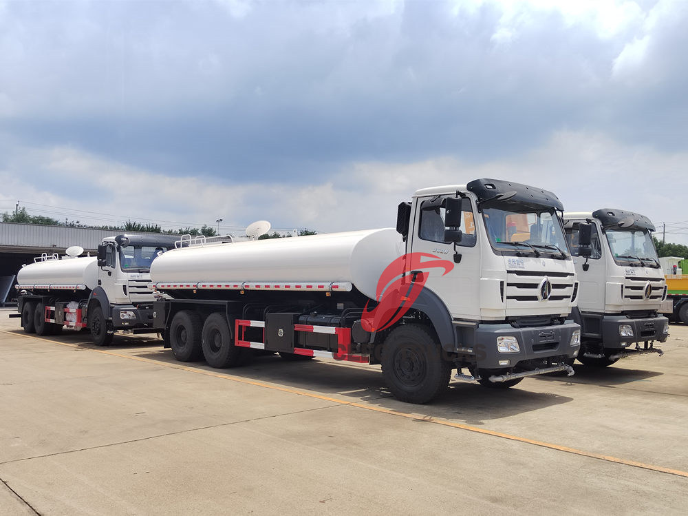 Camión rociador Beiben 6x4 280hp nuevo de 4 unidades al Congo