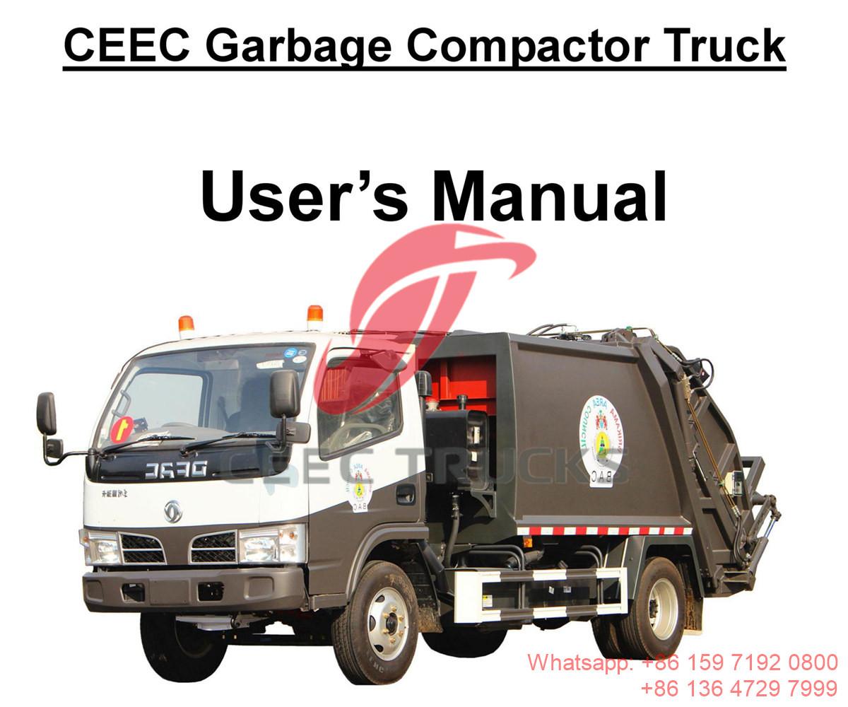 Gambia--Manual del camión compactador de basura DONGFENG 5CBM