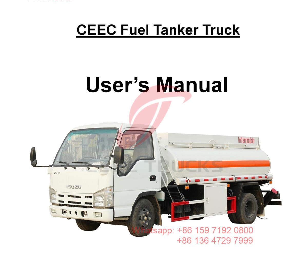 Myanmar--Manual del camión cisterna de combustible ISUZU de 4000 litros