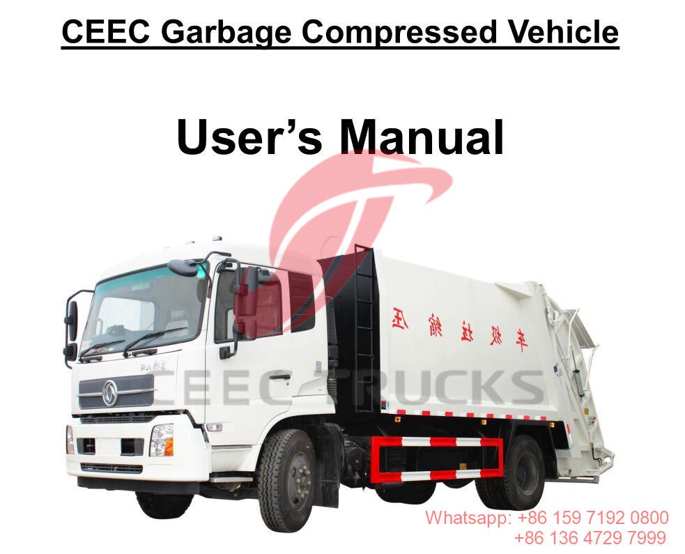 Vietnam--Manual del camión compactador de basura DONGFENG 12CBM